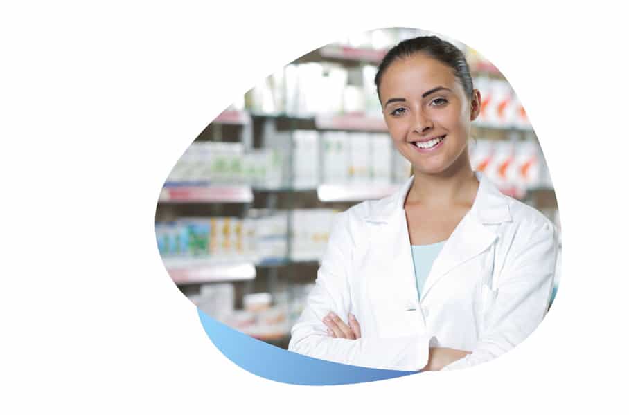 Pharmacienne pour produits médicaux santé