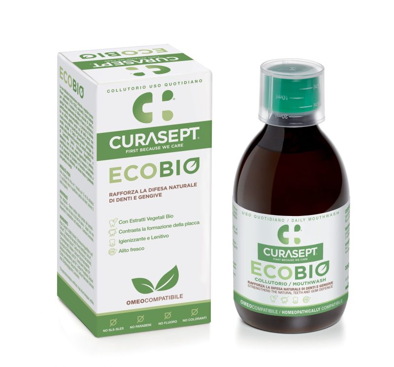 Bain de bouche naturel au huiles essentielles Ecobio Curasept 300mL