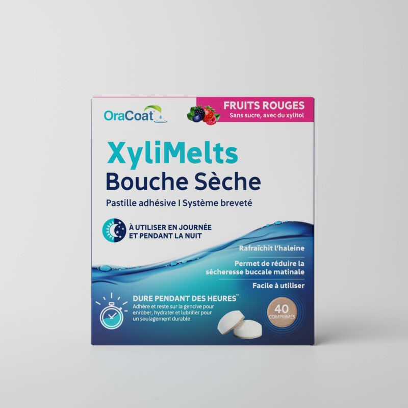XyliMelts Fruits Rouges - Pastille adhésive contre la bouche sèche